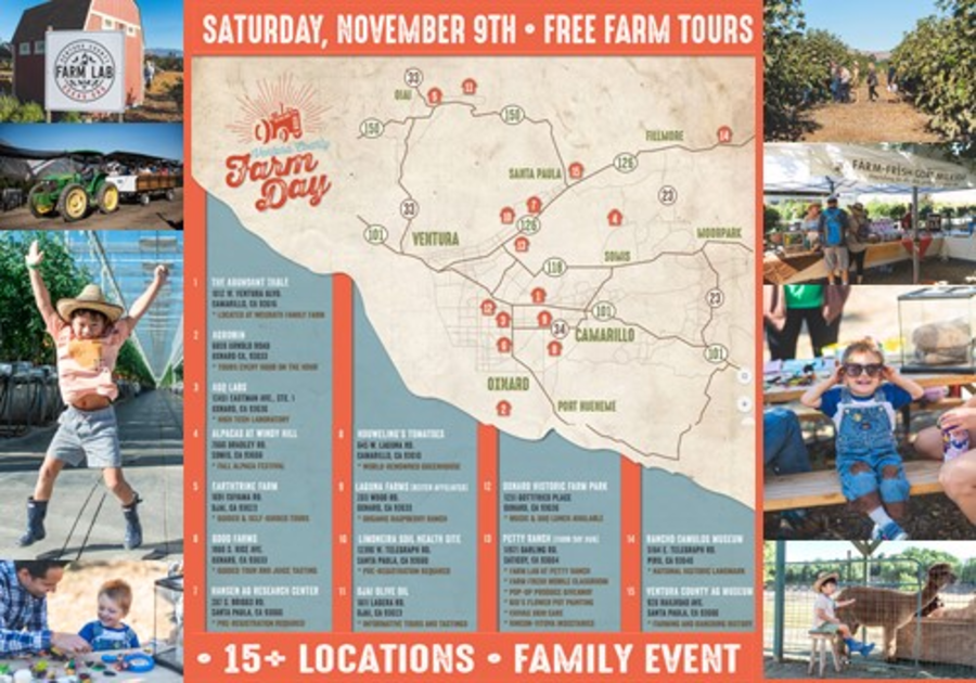 VENTURA COUNTY FARM DAY Reserve Tours & Map Your Schedule For Nov. 9
