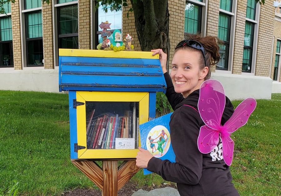 Broome County Fairy Door Trail 2024 Little Free Library Binghamton NY