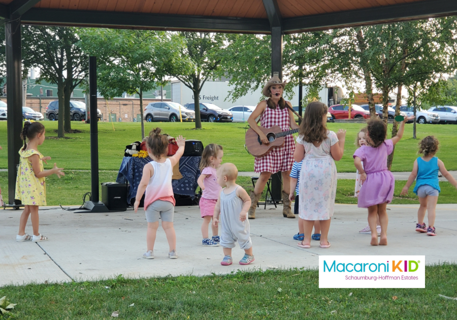 Image of kids at an outdoor concert