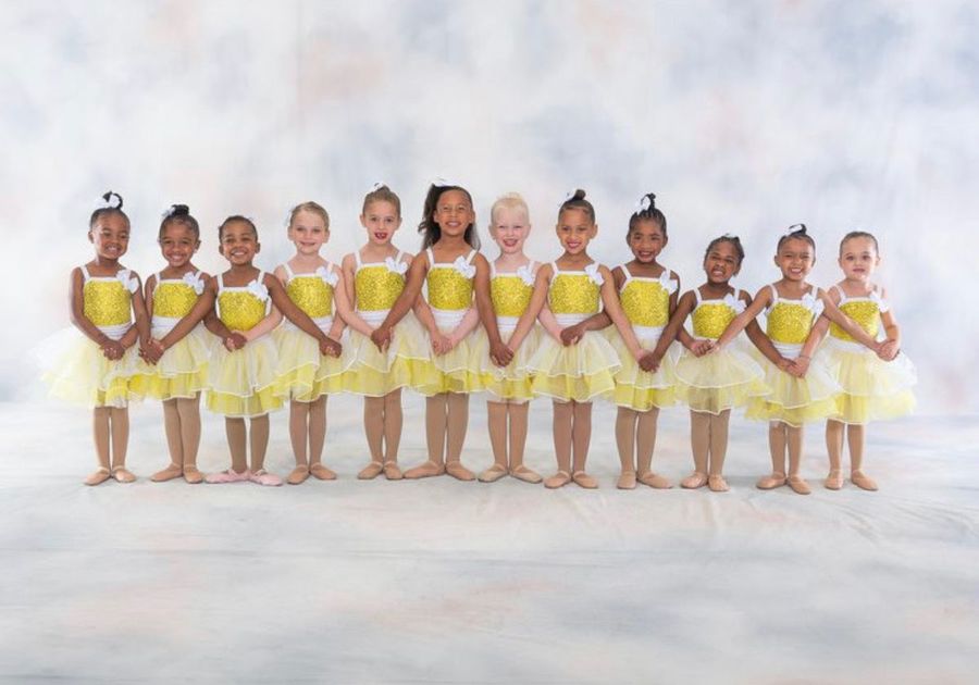 Young Dancers in Yellow costumes