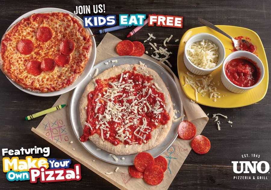 Kids Eat Free at Uno Pizzeria and Grill Tuesdays Norfolk VA Kids can make your own pizza kids night