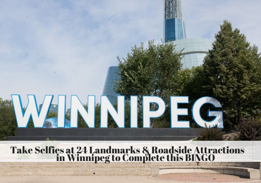 WINNIPEG sign at the Forks, Canadian Museum of Human Rights in the background