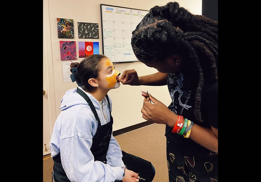 END It 2024 Summer Experience - young performer getting her face made up