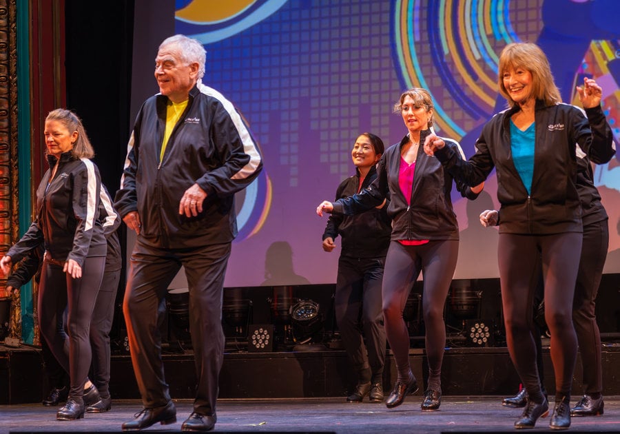 Tap dancers on stage