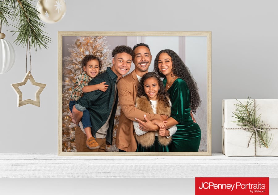 JCPenney family portrait session is a great holiday gift