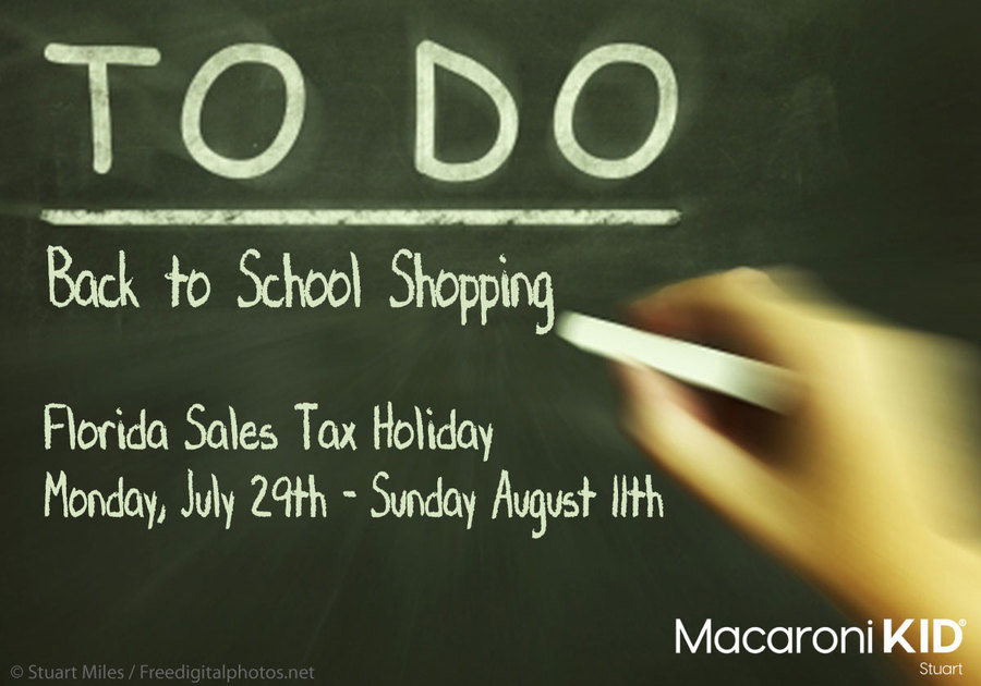 Florida 2024 Back to school sales tax holiday