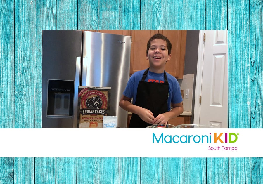 Quick Chocolate Pancakes with Mini Mac Kid Reporter