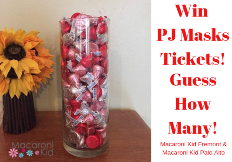 Guess How Many Kisses in Jar for PJ Masks Tickets