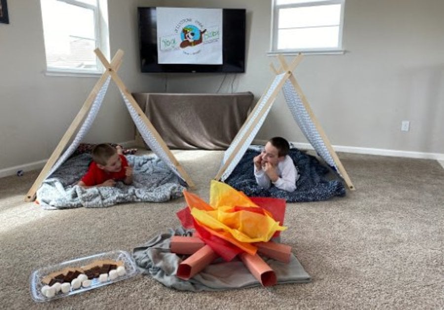 DIY campout at home