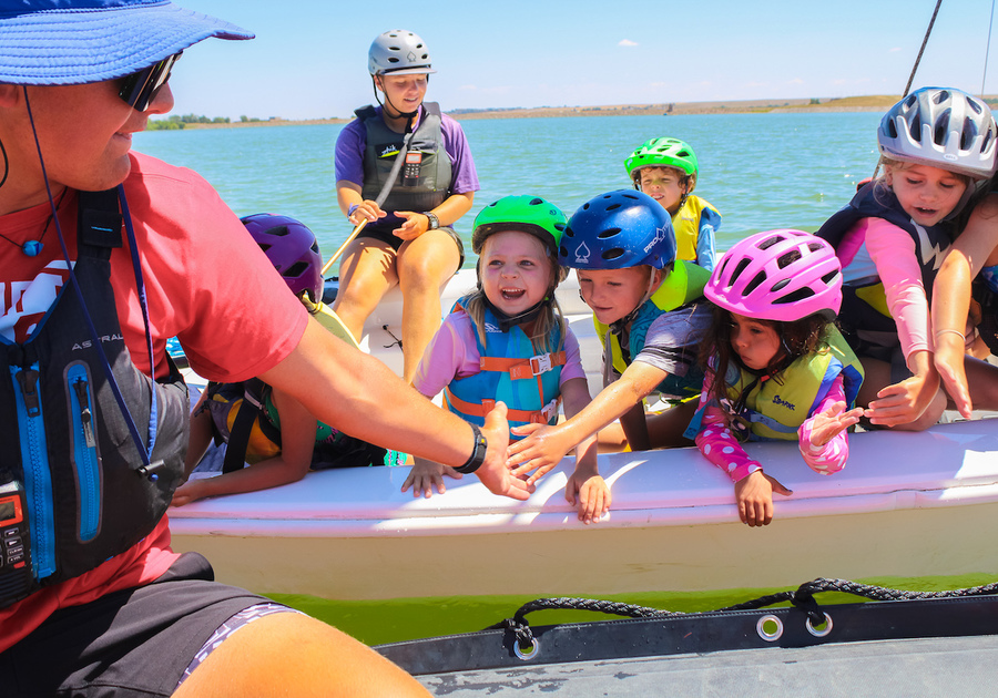 young children at Community Sailing of Colorado Summer Camp