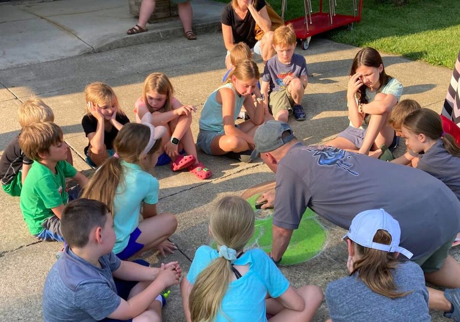 George F. Johnson Library Endicott NY Summer Reading Fun PepperInk Chalk Art