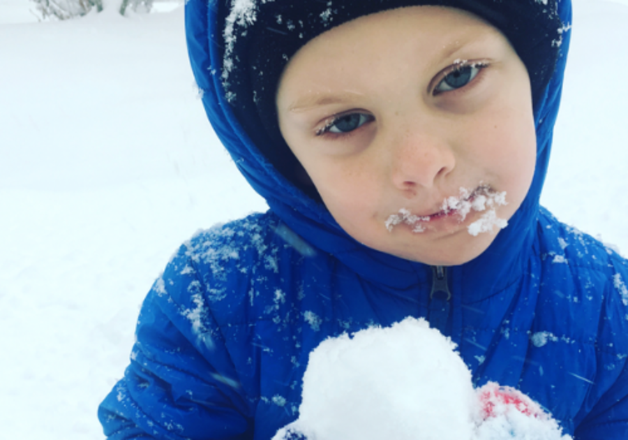 Boy in the snow