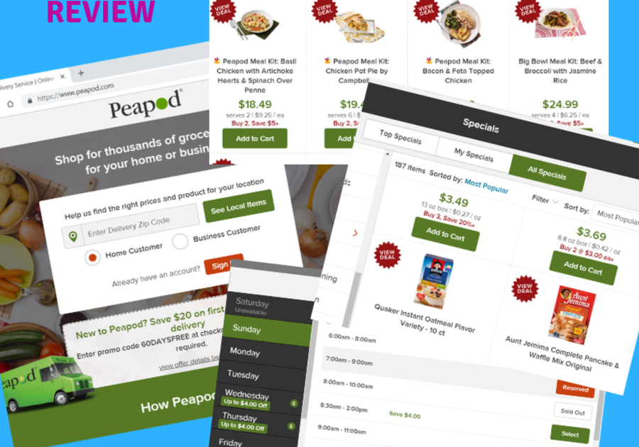 Peapod makes food shopping easy with their Grocery Delivery