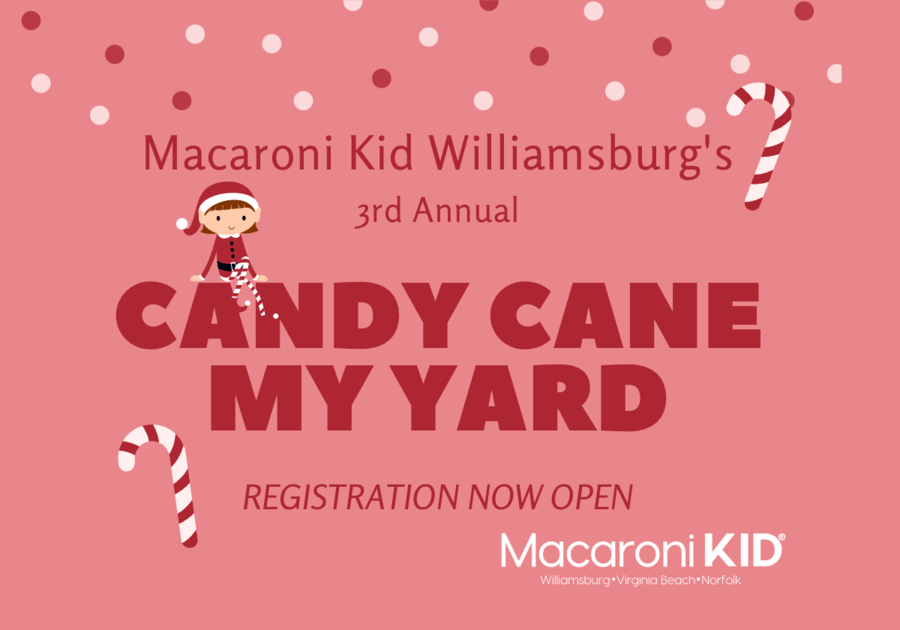 Candy Cane My Yard Williamsburg Macaroni KID