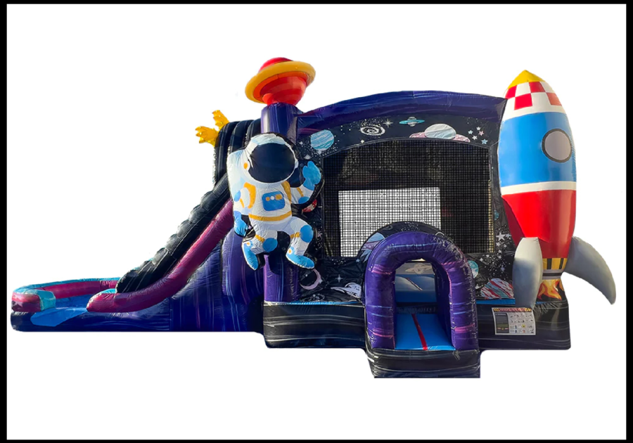 space themed bounce house from 5280 Bouncers