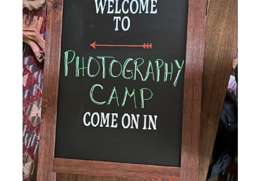 Ignite The Mind Photography Camp Sandwich Board Sign