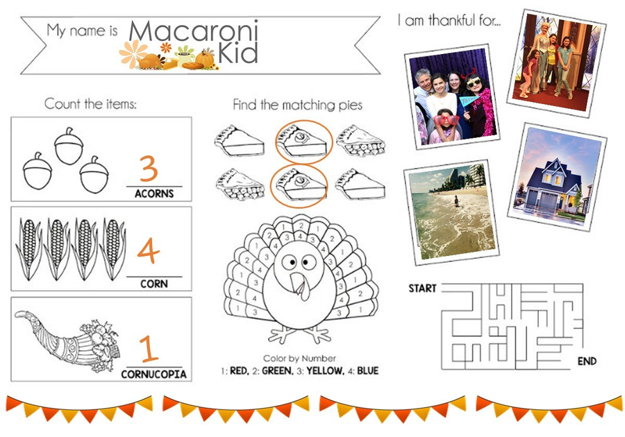 Macaroni Kid Celebrates With FREE Thanksgiving Printables For The Kids ...