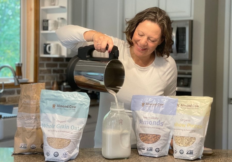 Homemade Plant-Based Milk Made Simple with Almond Cow by Julie Dikken