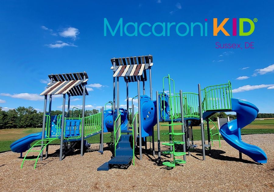 Playground equipment at Sandhill Fields sports complex