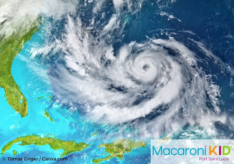 Hurricane in Atlantic Near Florida