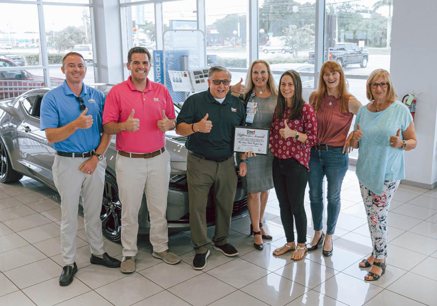 Will and John Dyer, Jonathan Holmes, General Manager, The Inner Truth Board Members Rio Ratermanis, Alissa Scott, Keri Norbraten, and St. Lucie County Commissioner Linda Bartz