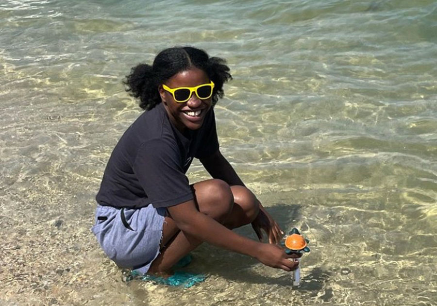 E.N.D. It 2023 Summer Camp - student in beach water