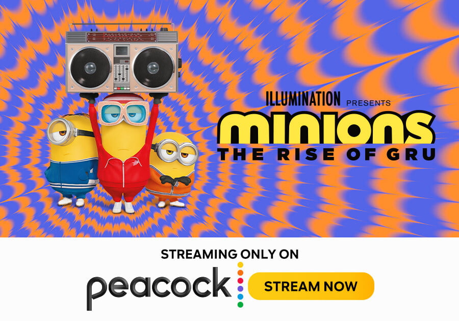 Minions: The Rise of Gru now available on peacock