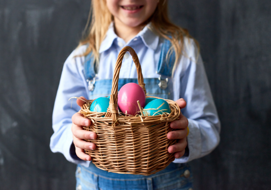 Easter Basket held by girl