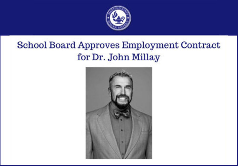 Martin County School Board Superintendent John D. Millay