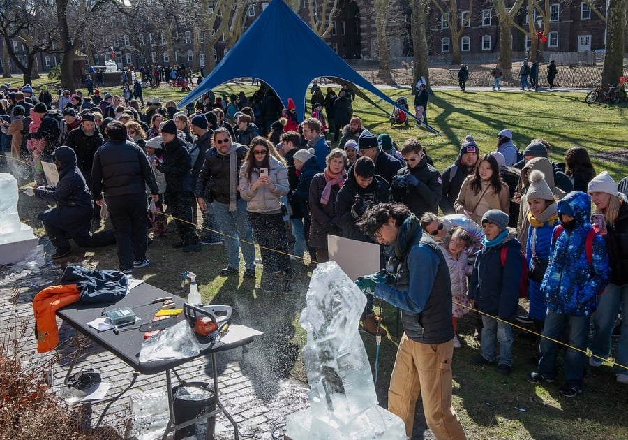 Governors Island Ice Sculpture Show