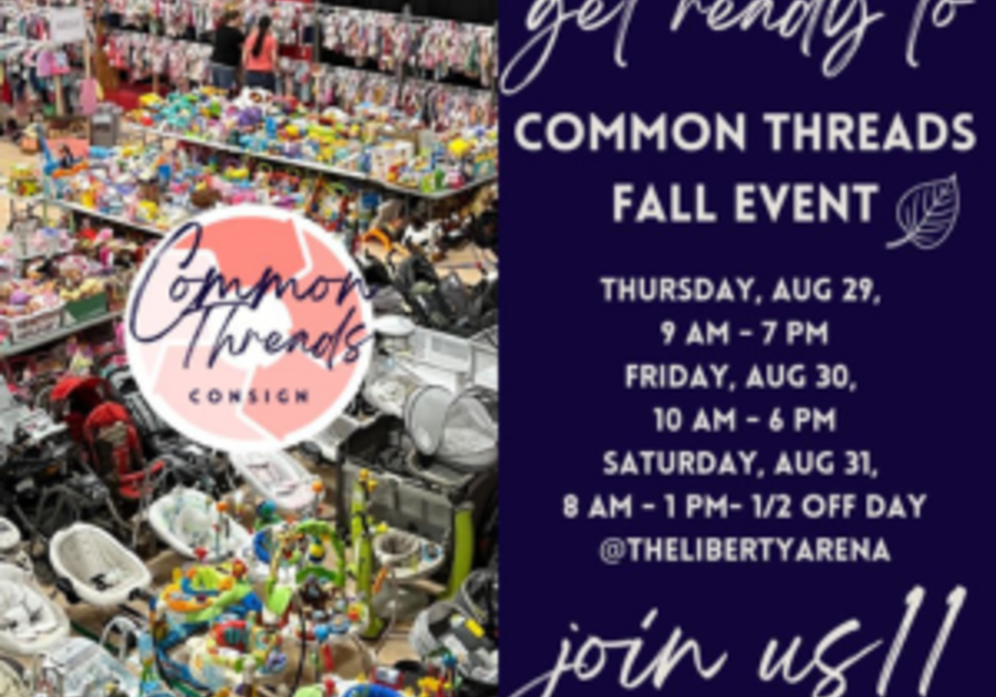 Common Threads, Consignment Sale, Williamsport, Liberty Arena