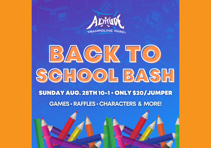 Back to School Bash at Altitude Trampoline Park August 28