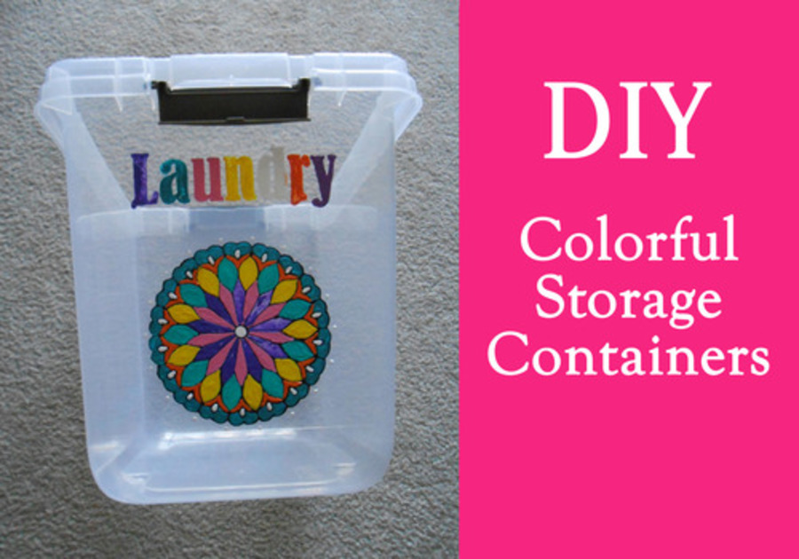 DIY Colorful Storage Containers