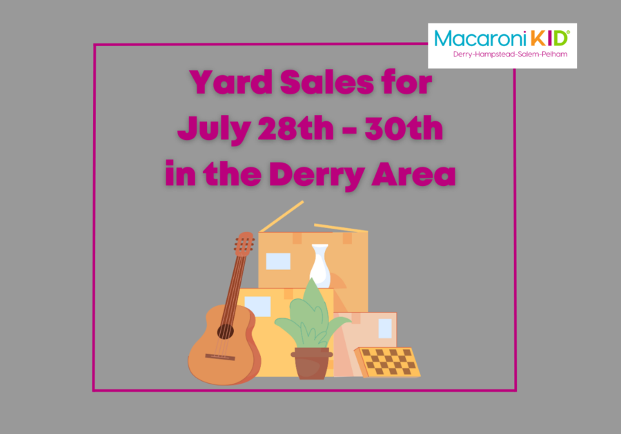 Derry Yard Sales July 28th - 30th