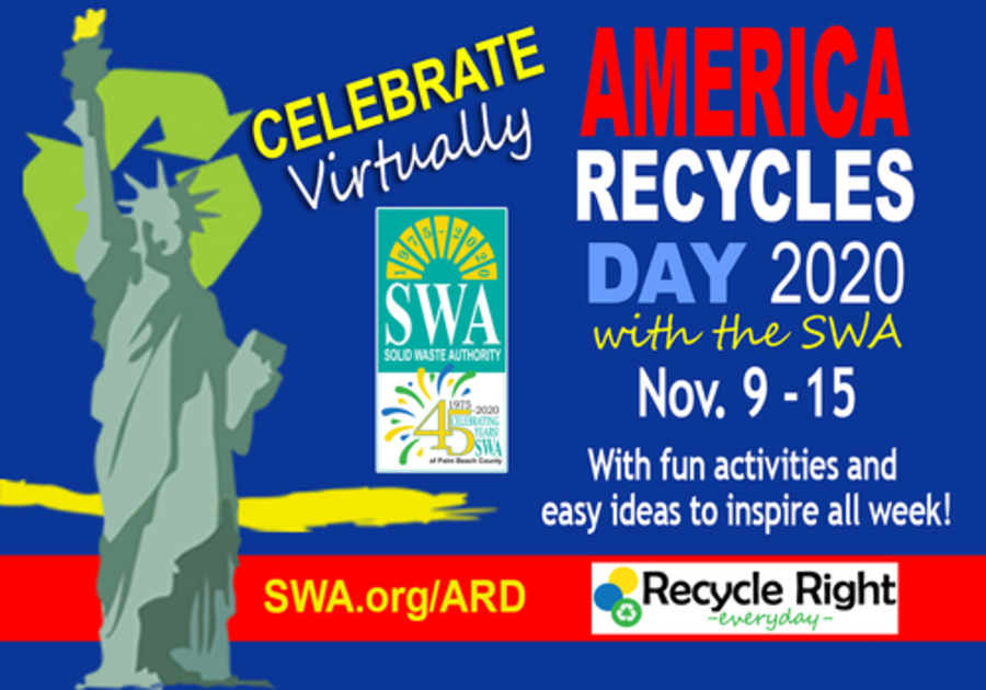Celebrate America Recycles Day with the SWA - Virtually - Nov. 9-15