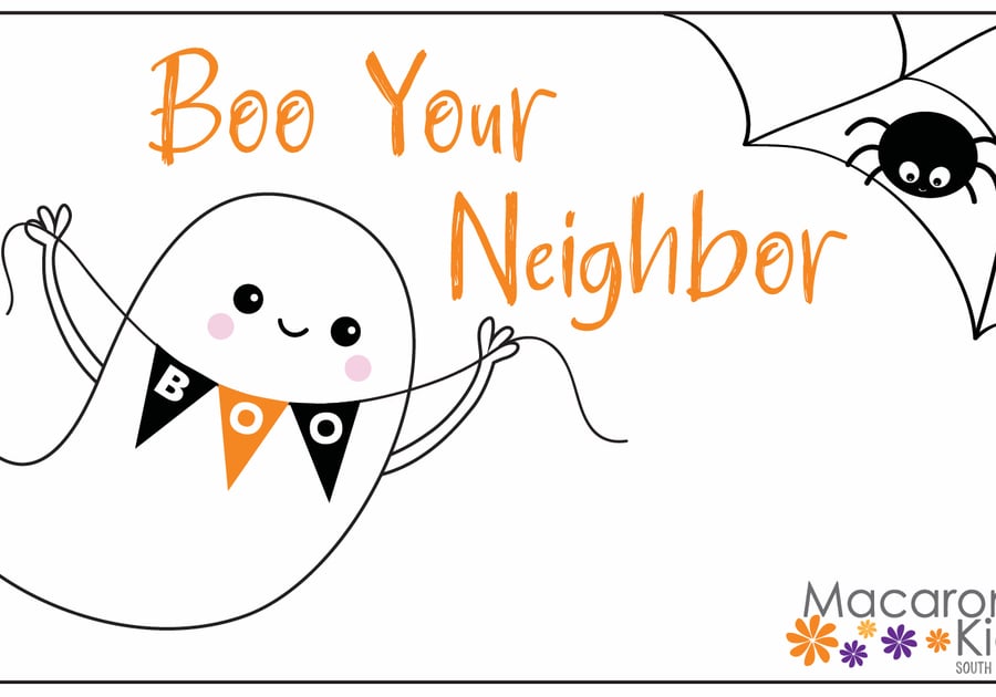 Boo your neighbor boo bag boo bucket Halloween trick or treat