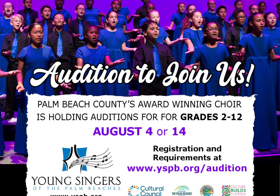 Young Singers of the Palm Beaches August Auditions