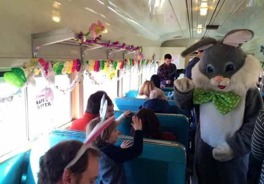 Easter Bunny Train Ride and Egg Hunt with Delaware River Railroad Excursions