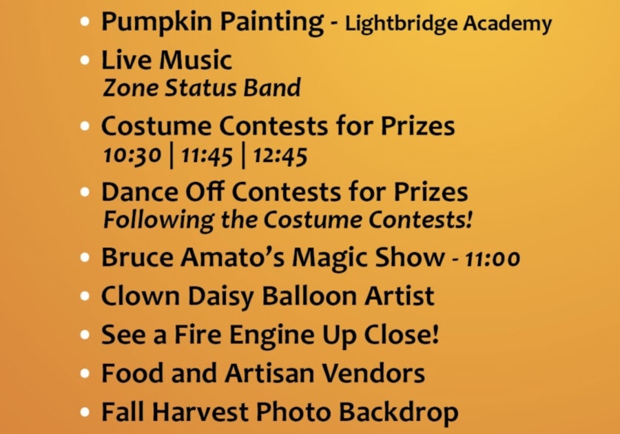 Streets of Indian Lake Fall Festival family fun live music Dance off Contest Clown Daisy Balloon Artist Magic Show