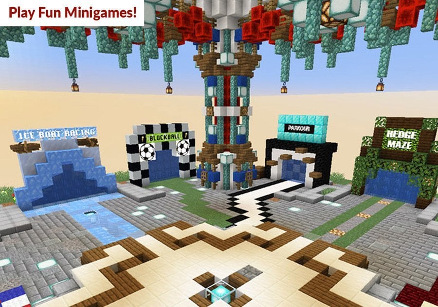 Family-friendly minecraft minigames