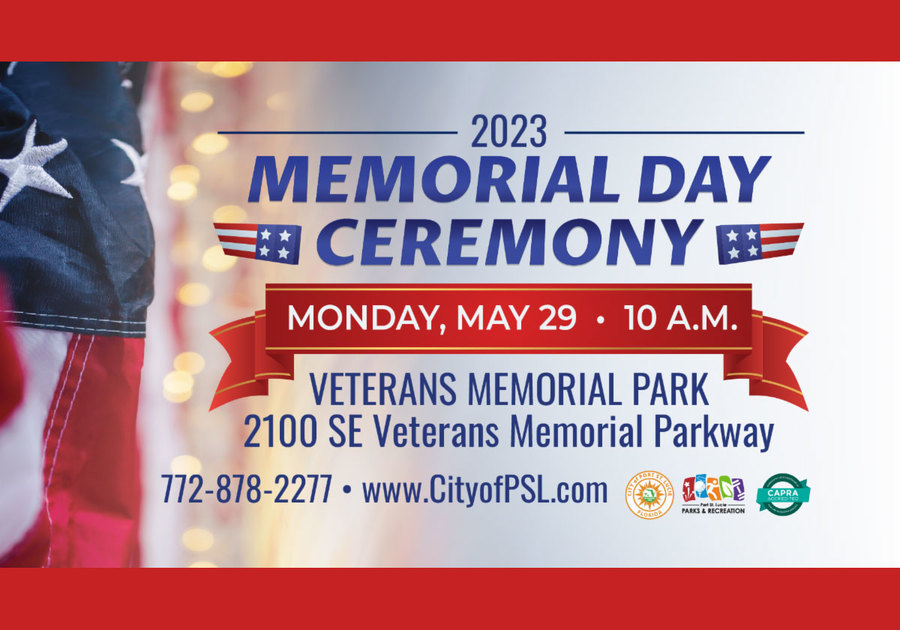 City of PSL 2023 Memorial Day Flyer
