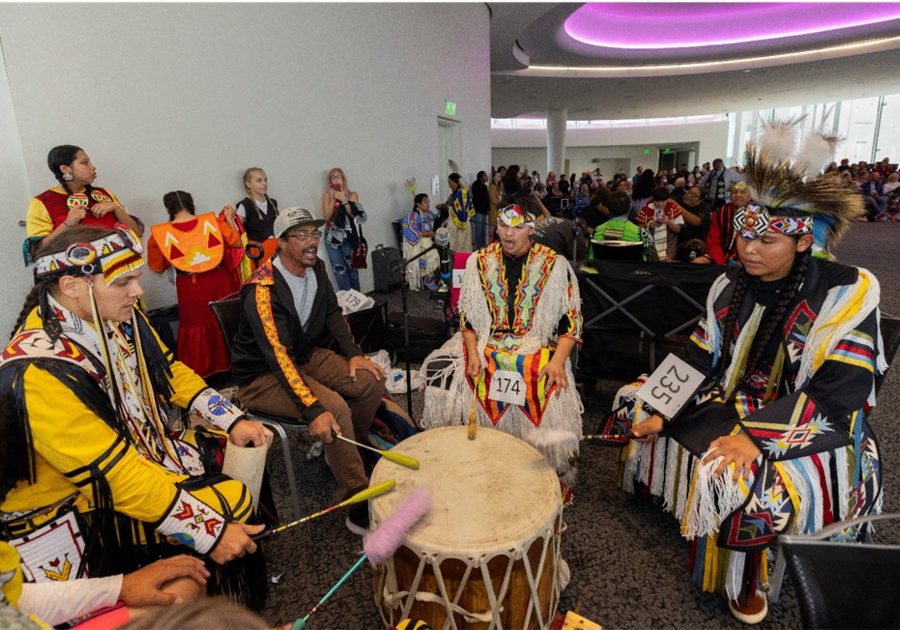 performers at 2022 Denver Art Museum Friendship Powwow and American Indian Cultural Celebration