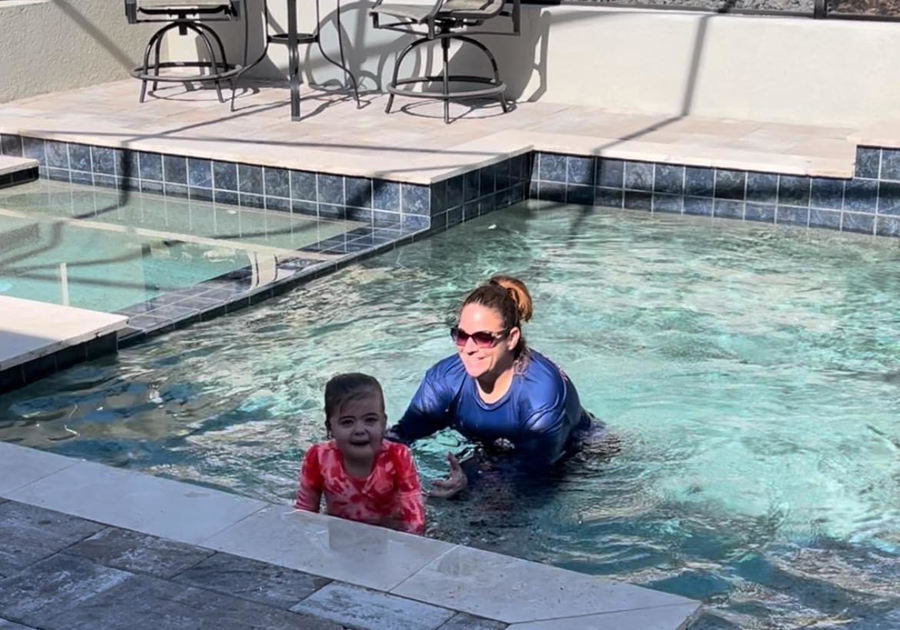 Baby Otter Swim Lesson