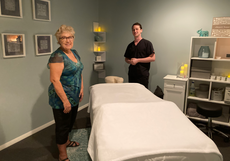 Steve Clark and client at Change Your Pace Therapeutic Massage