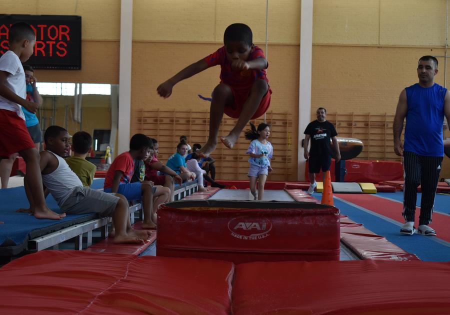 Aviator Sports Camp - Gymnastics Tumble Trak