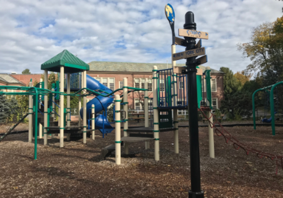 Playground at the Paul Pratt Memorial Library in Cohasset, MA