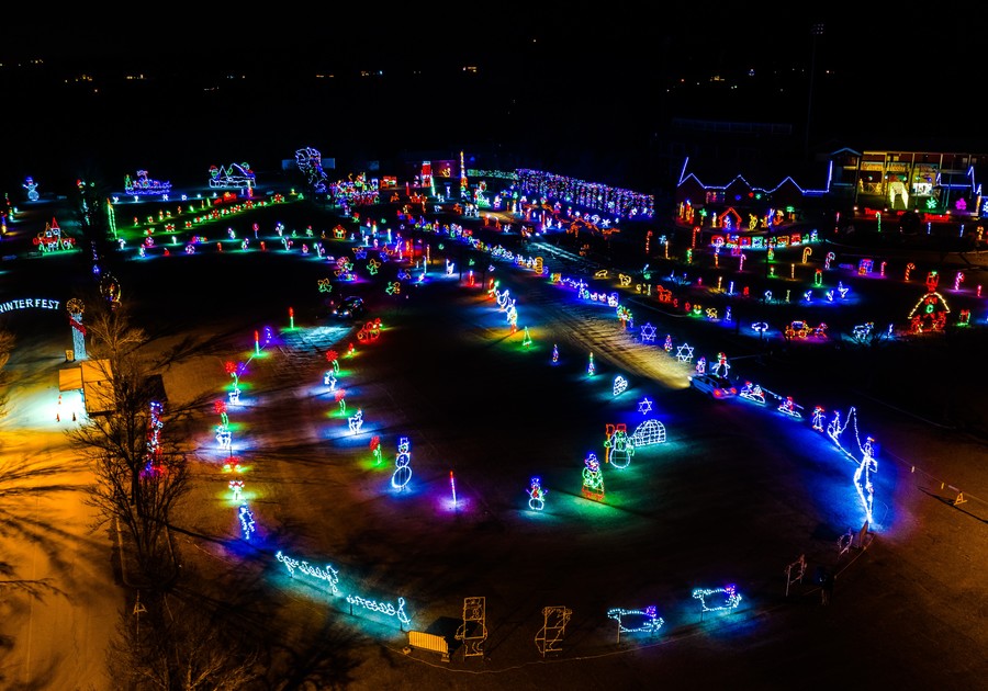 SKYLANDS STADIUM 7TH ANNUAL CHRISTMAS LIGHT SHOW & VILLAGE Macaroni