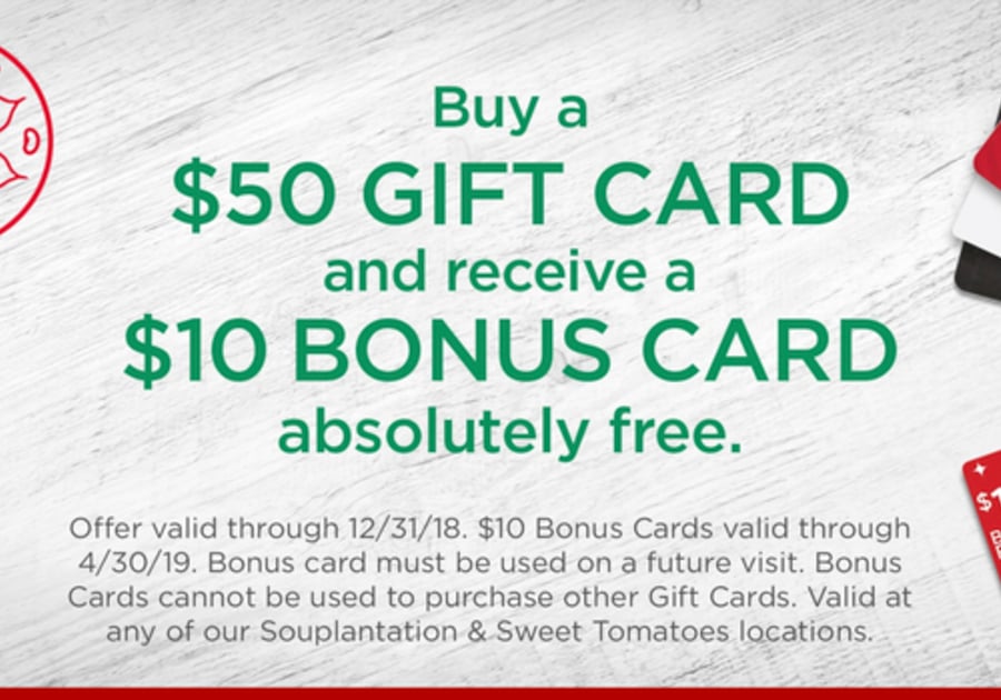 Holiday Gift Card Special At Souplantation City Of Industry Macaroni Kid Walnut Rowland Heights La Habra Brea