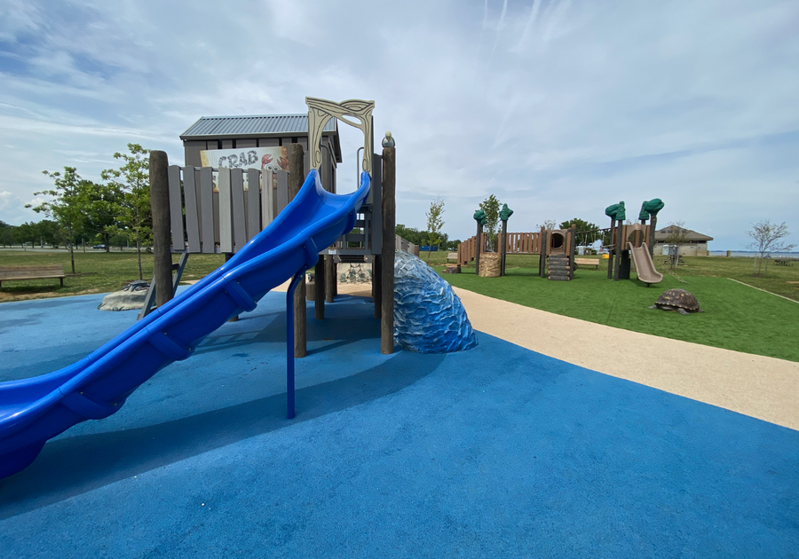 Sandy Point Playground slide