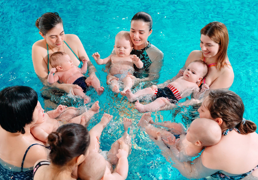 mommy and baby swim group